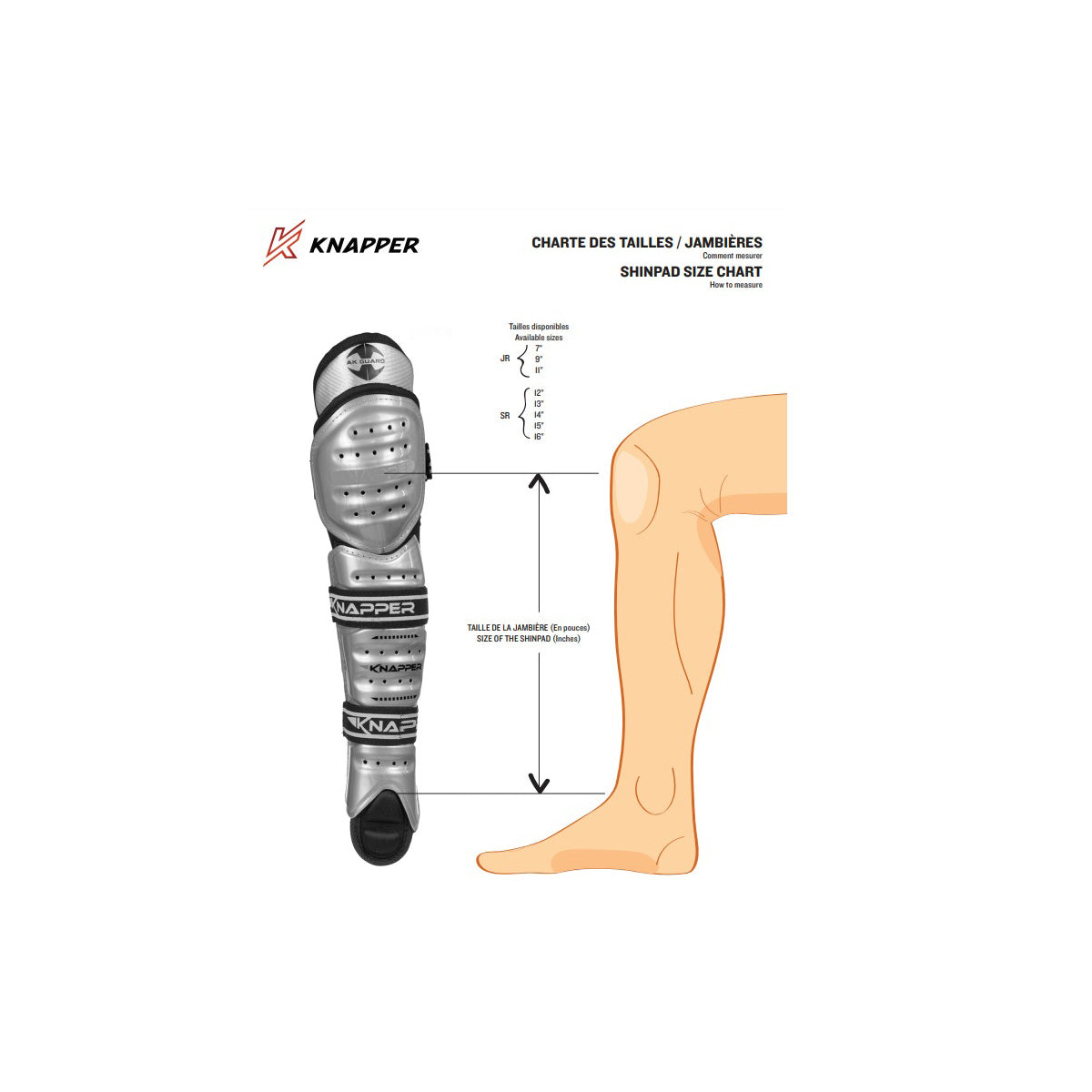 AK5 LEGS - Dek Hockey Leggings for children - Knapper