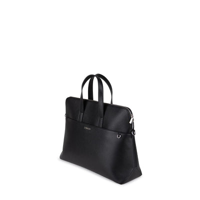 Mallette 2-en-1 Malorie de Lambert pour femmes, noire, vue de trois quarts