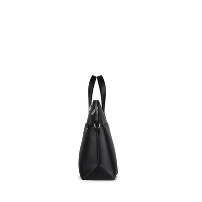 Mallette 2-en-1 Malorie de Lambert pour femmes, noire, vue de côté
