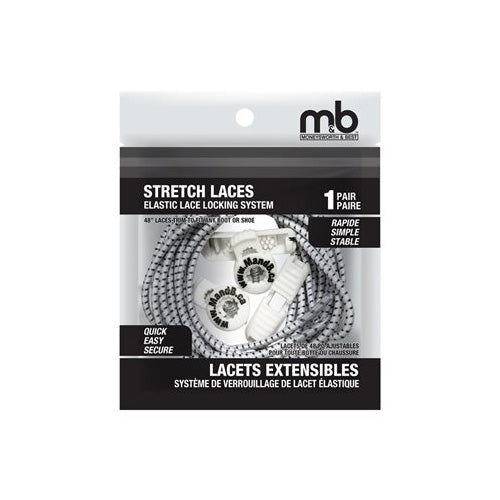 Lacets ajustable de 48po Moneysworth - EXTENSIBLES