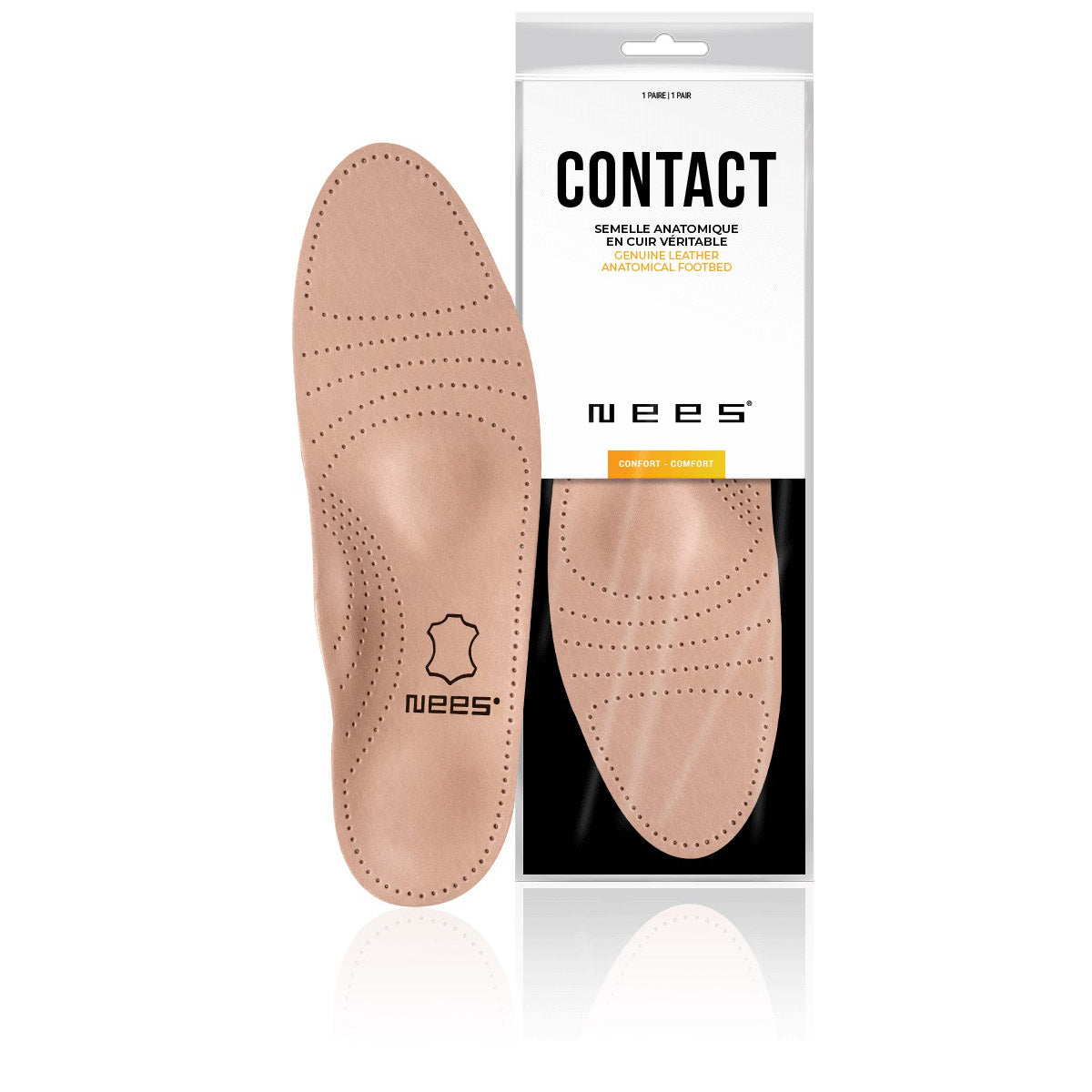 Semelles en cuir pour adultes - CONTACT - NEES