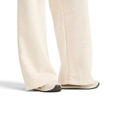 Bas des jambes larges du pantalon New Balance Trackside beige pour femmes