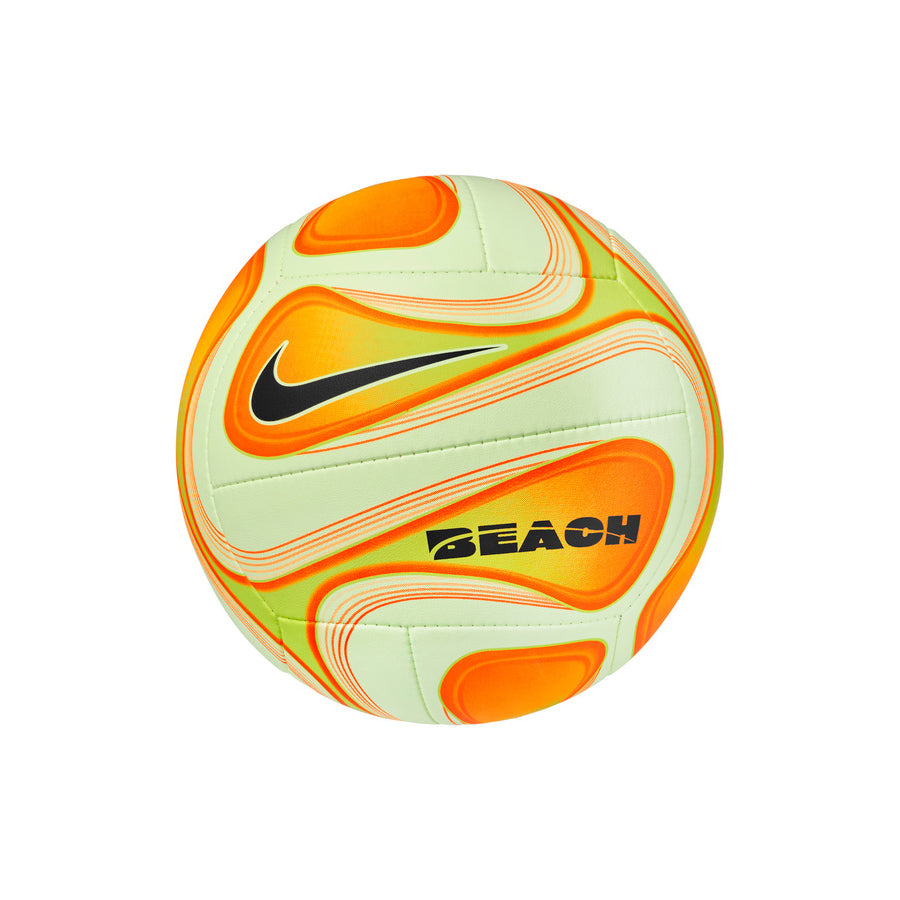 Ballon de volleyball de plage Nike Beach Outdoor avec logo Nike et inscription BEACH, vue de face