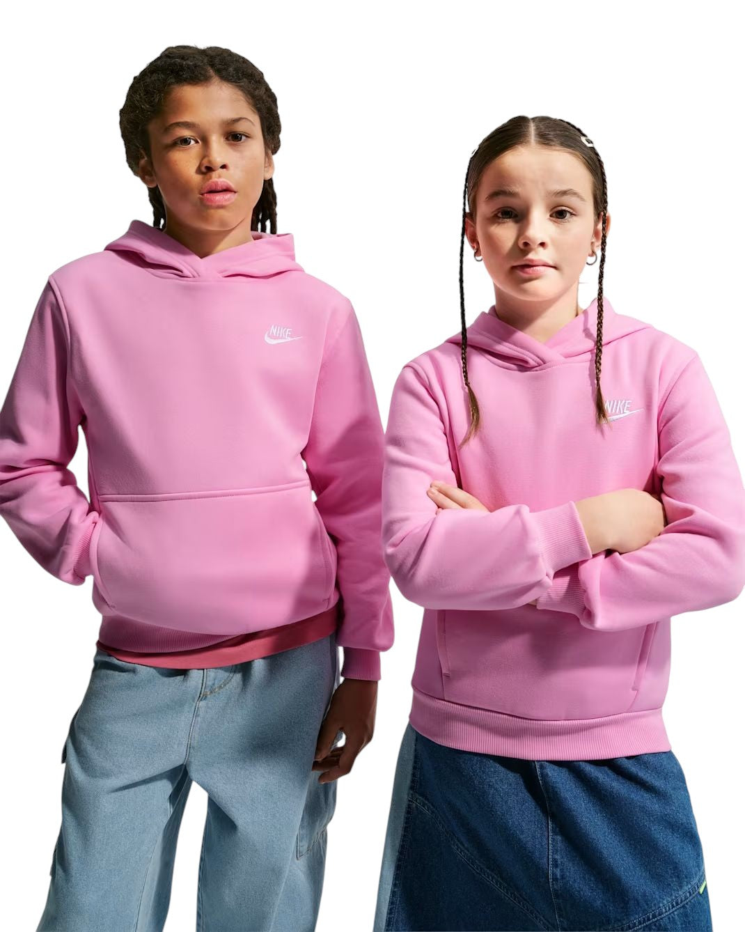 Coton ouaté Nike unisexe pour enfants - BIG KIDS PULLOVER