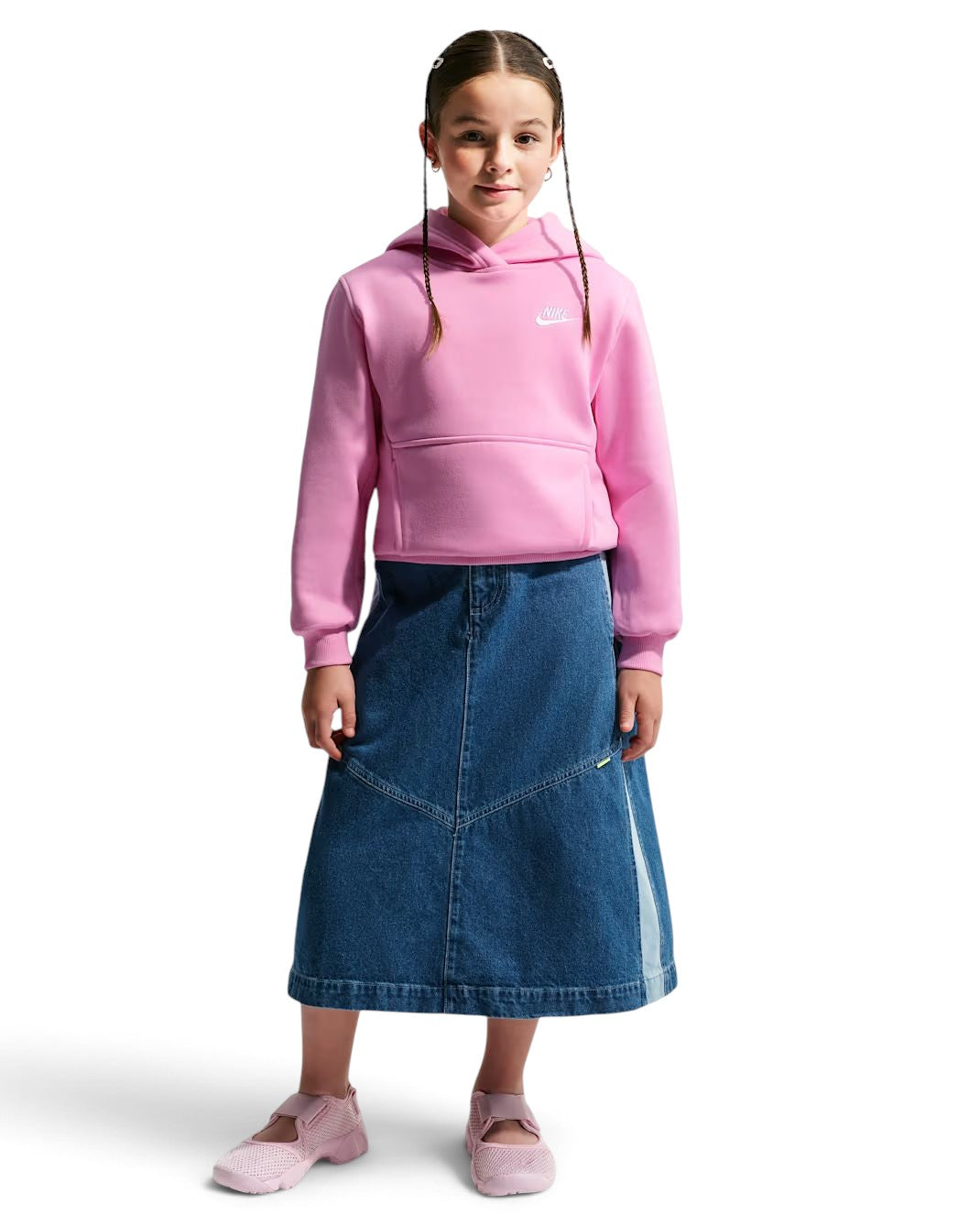 Coton ouaté Nike unisexe pour enfants - BIG KIDS PULLOVER