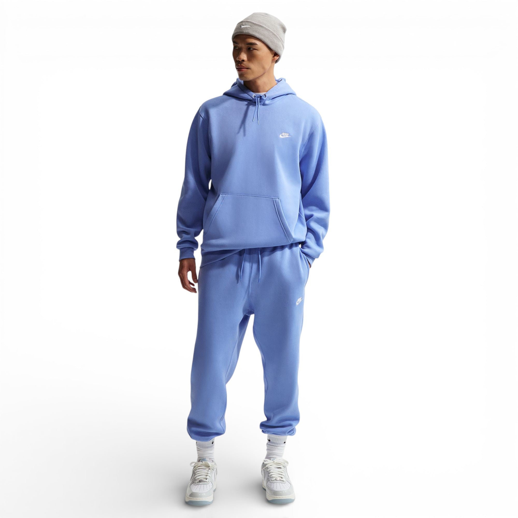Coton ouaté Nike hommes - CLUB BB PO HOODIE