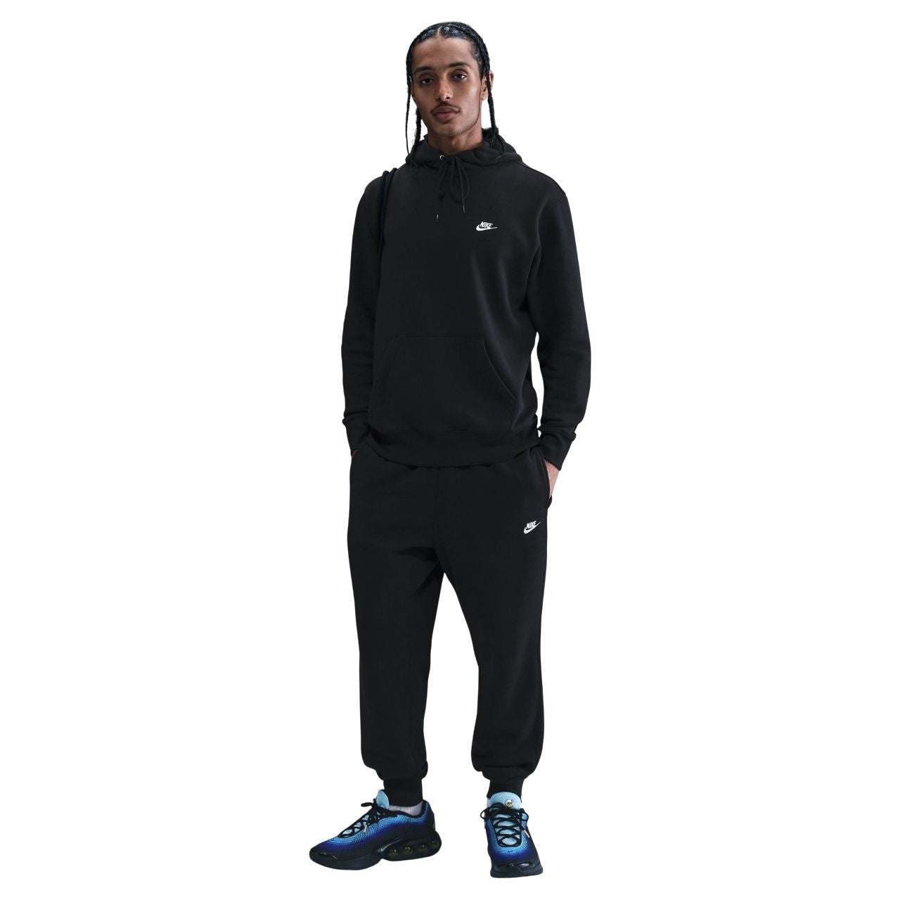 Coton ouaté Nike hommes - CLUB BB PO HOODIE