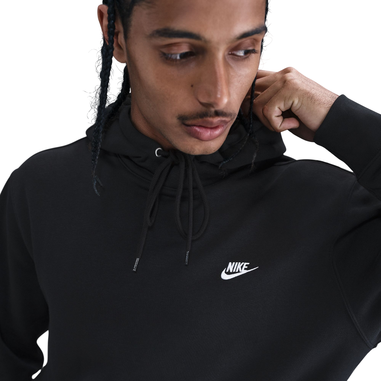 Coton ouaté Nike hommes - CLUB BB PO HOODIE