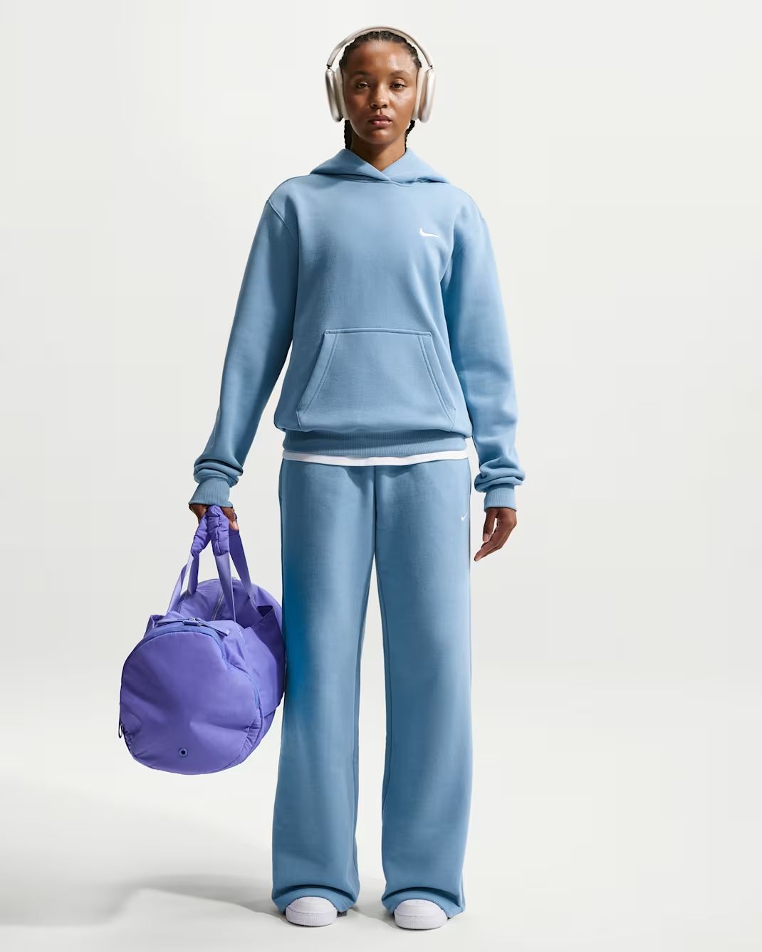 Cotton ouaté Nike pour femmes - FLEECE STUDIO CAPUCHON