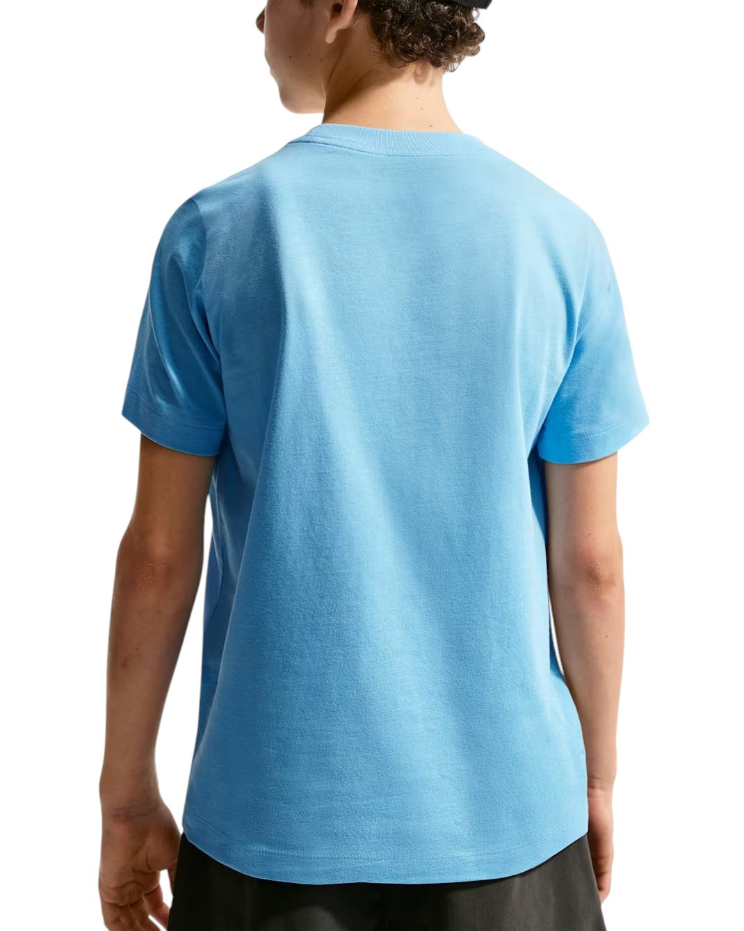T-shirt Nike Sportswear pour enfants, bleu pâle, vue de dos