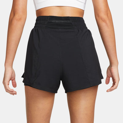 Nike ONE - Women's 2-in-1 Shorts with Integrated Bib Shorts - Nike