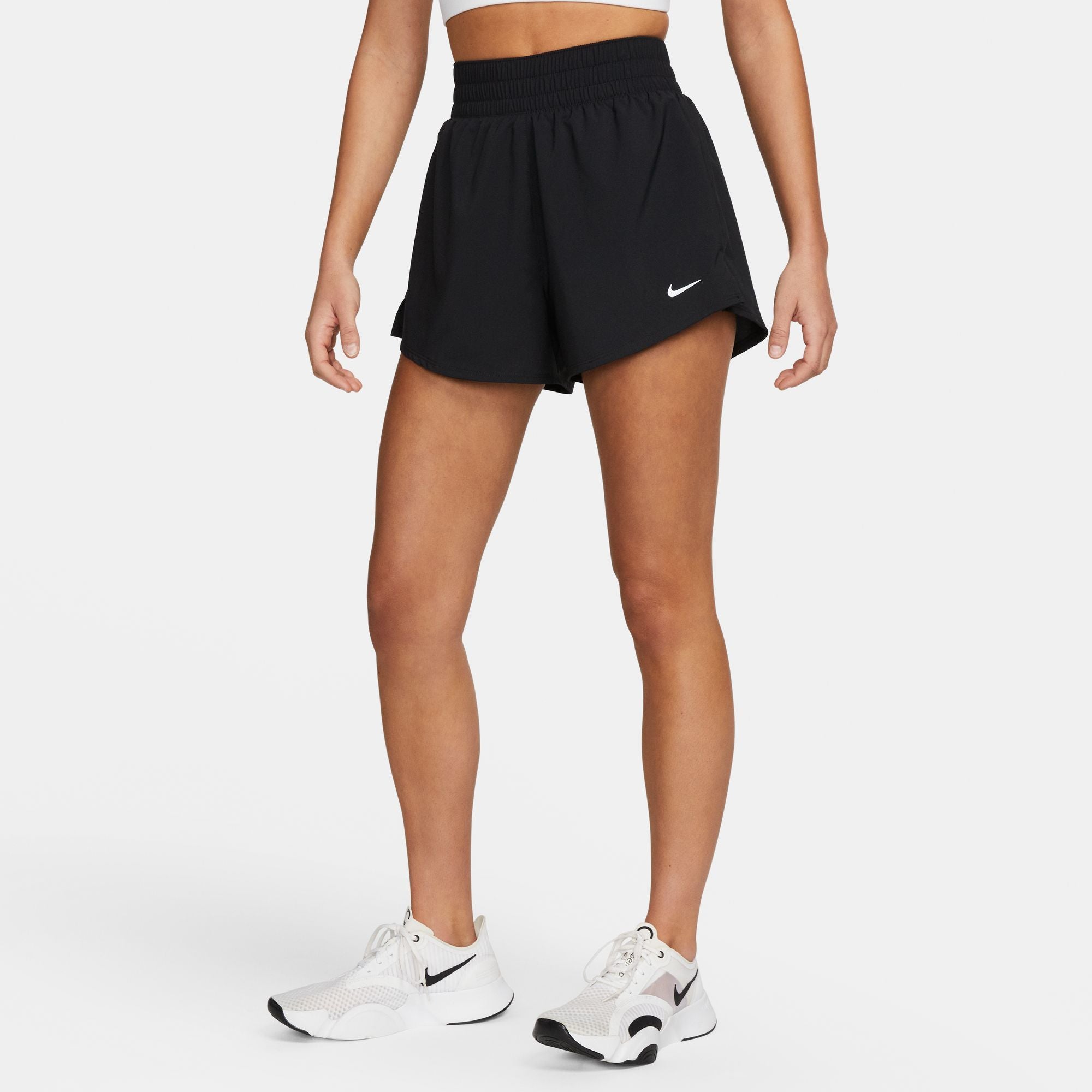 Nike ONE - Women's 2-in-1 Shorts with Integrated Bib Shorts - Nike