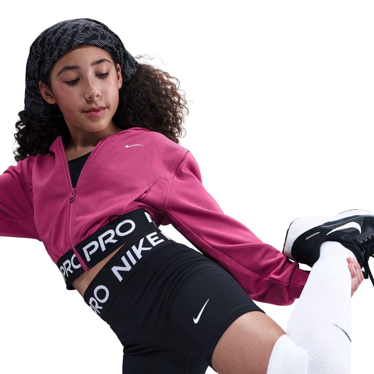 Coton ouaté Nike Filles Junior - NP DF FZ FLC HDY