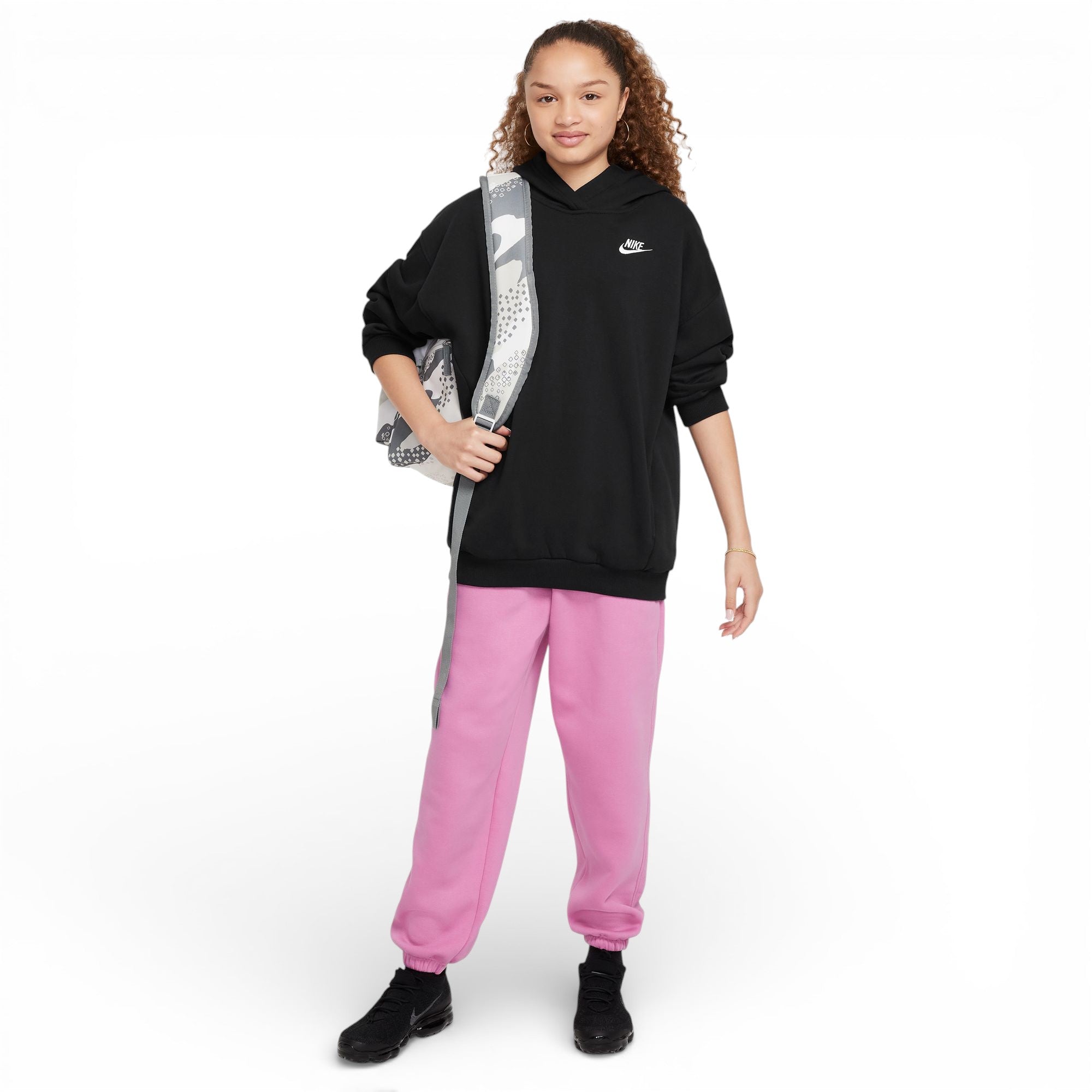 Coton ouaté Nike Filles - NIKESPORTWEAR CLUB OVERSIZED