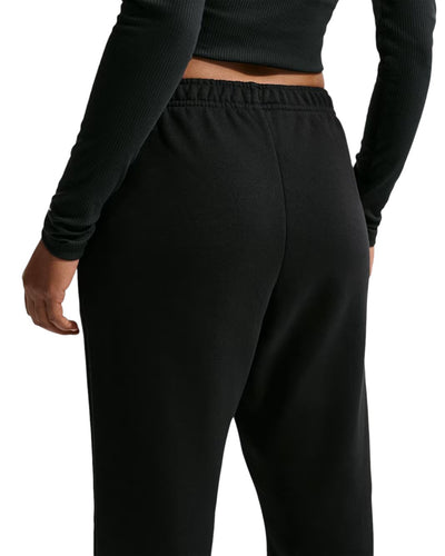 Jogger Nike Studio Fleece noir pour femmes, vue de dos