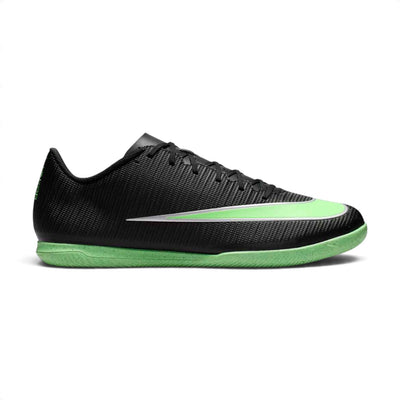 Soulier de futsal Nike Mercurial Vapor 17 Club pour hommes, noir et vert, vue de côté