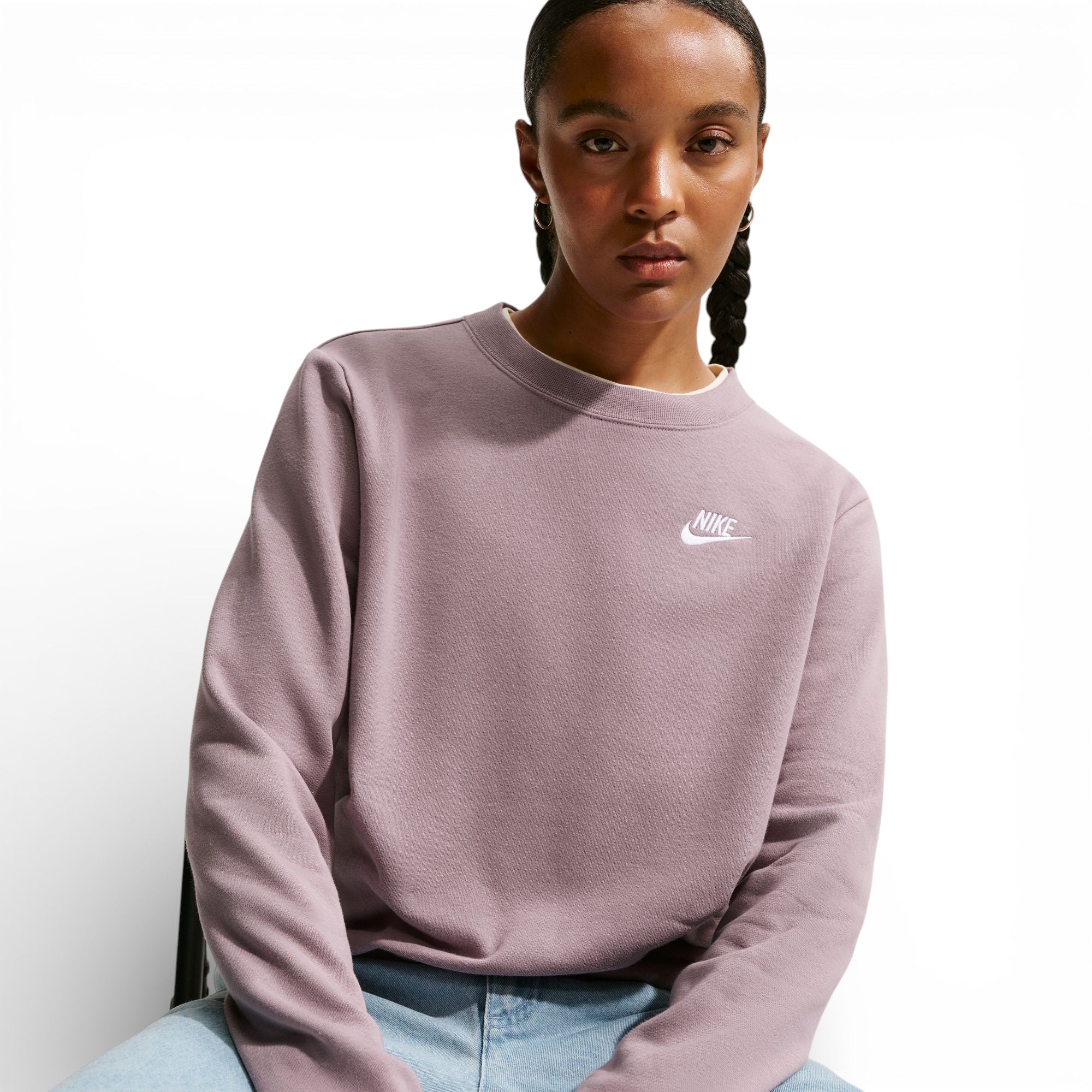Chandail polar Nike femmes -  CLUB FLEECE CREW