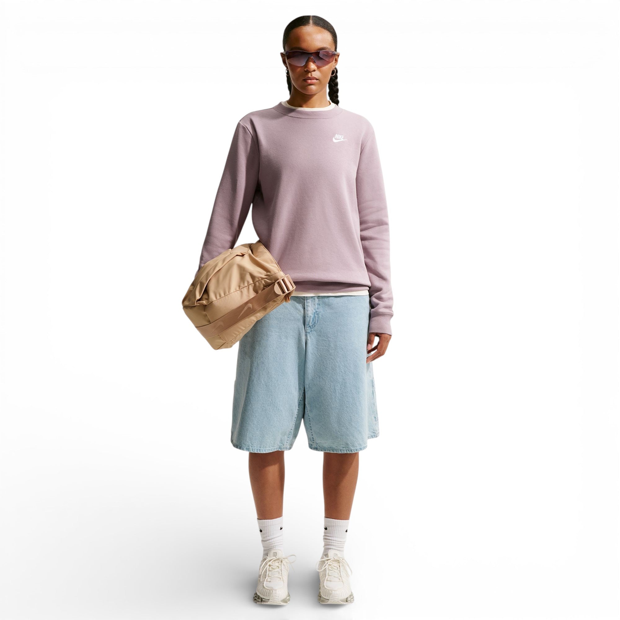 Chandail polar Nike femmes -  CLUB FLEECE CREW