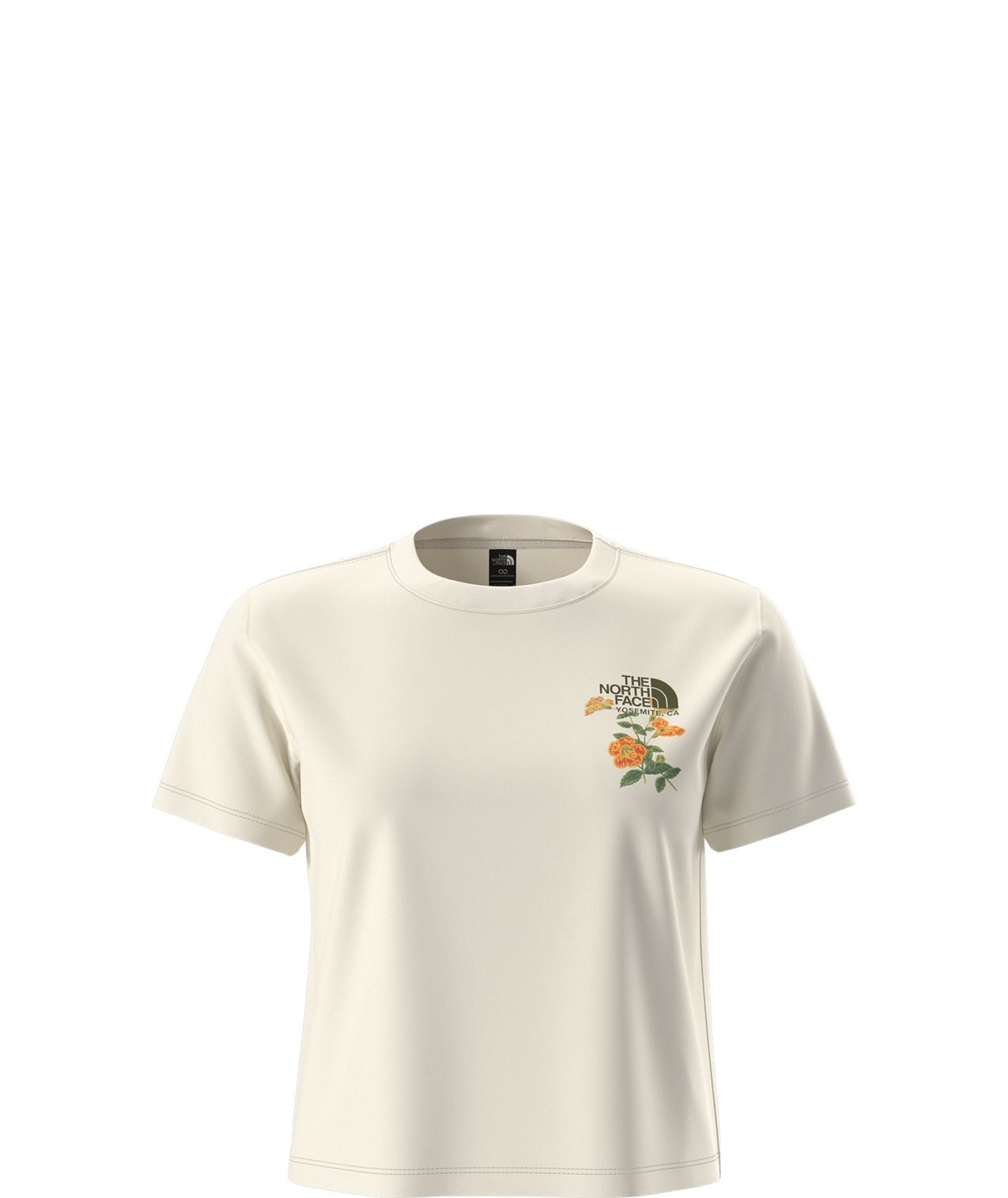 T-shirt Columbia Flora Embro pour femmes en coton avec col côtelé