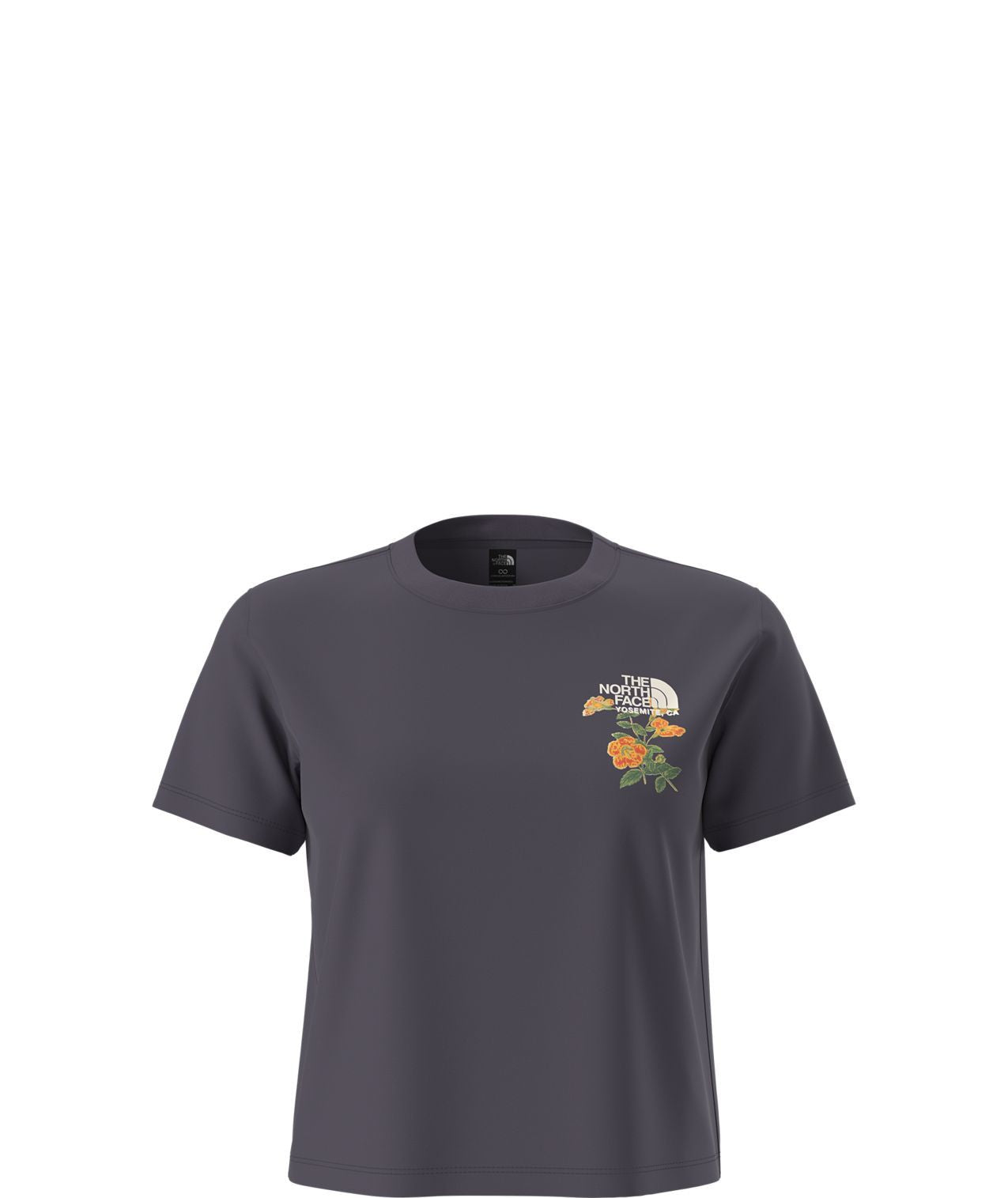 T-shirt Columbia Flora Embro pour femmes en coton avec col côtelé