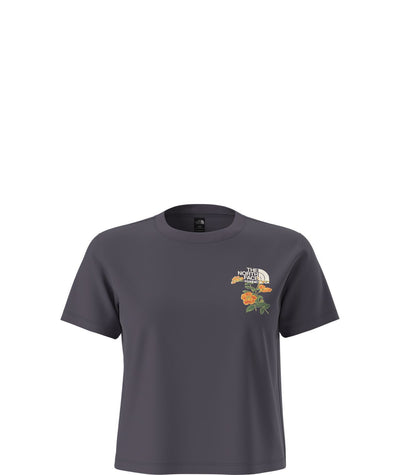 T-shirt Columbia Flora Embro pour femmes en coton avec col côtelé