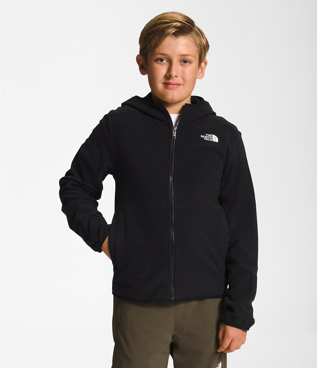 GLACIER FZ HOODED J - Boys' Hooded Jacket - North Face