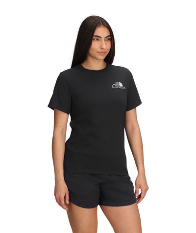 T-shirt The North Face Standard Monte imprimé pour femmes en mélange de coton