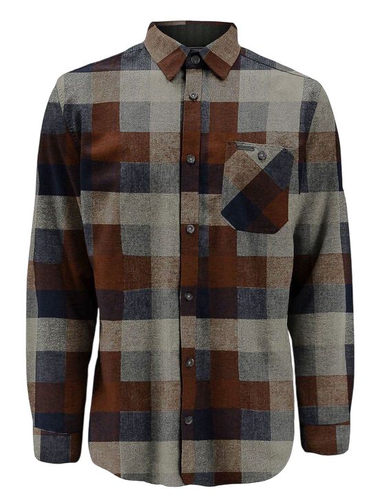 Point Zero Shirt Men - LIGHT BRUSH/FLANNEL
