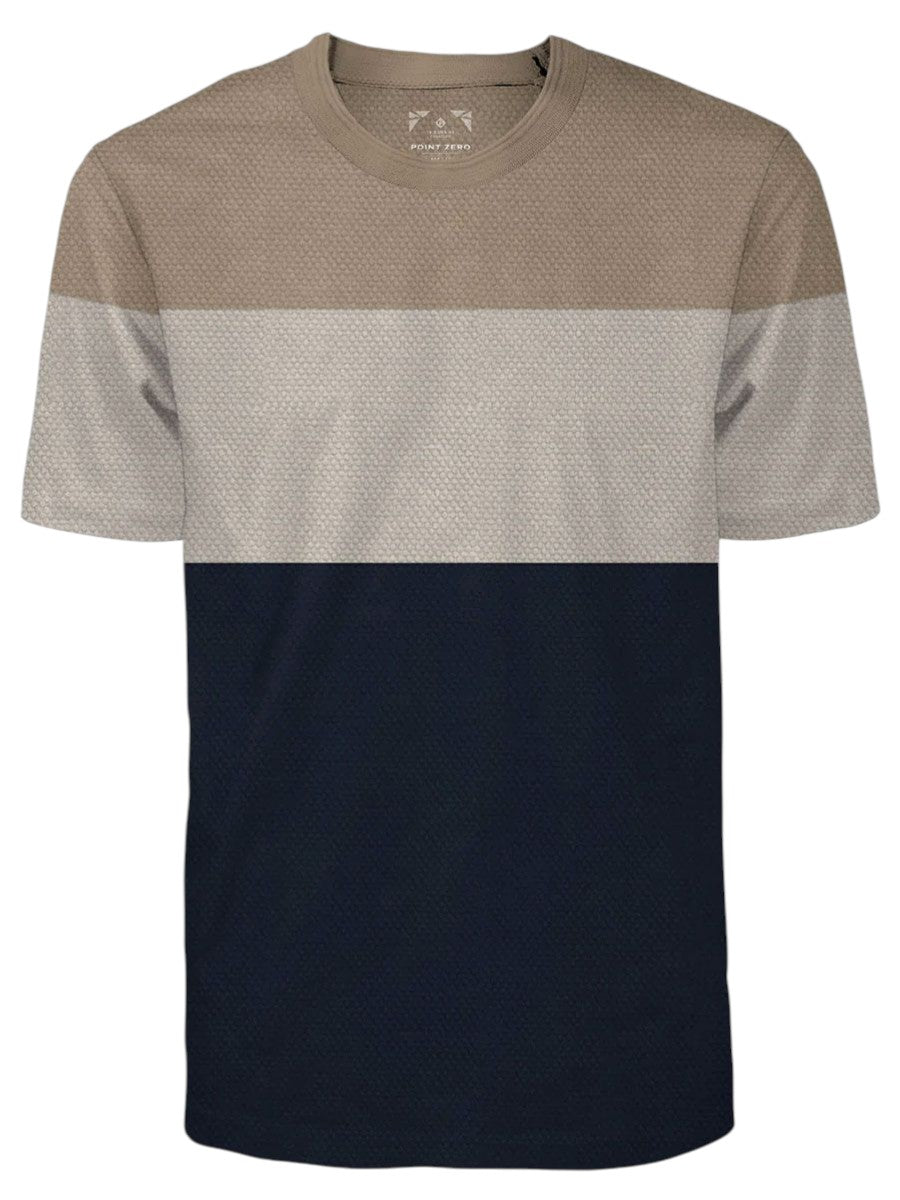 T-shirt jacquard Point Zéro pour hommes - T-SHIRT 1160