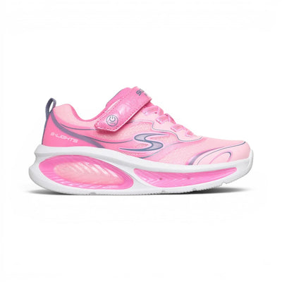 Soulier lumineux Cosmic Glow 2.0 de Skechers pour filles, rose, vue de côté