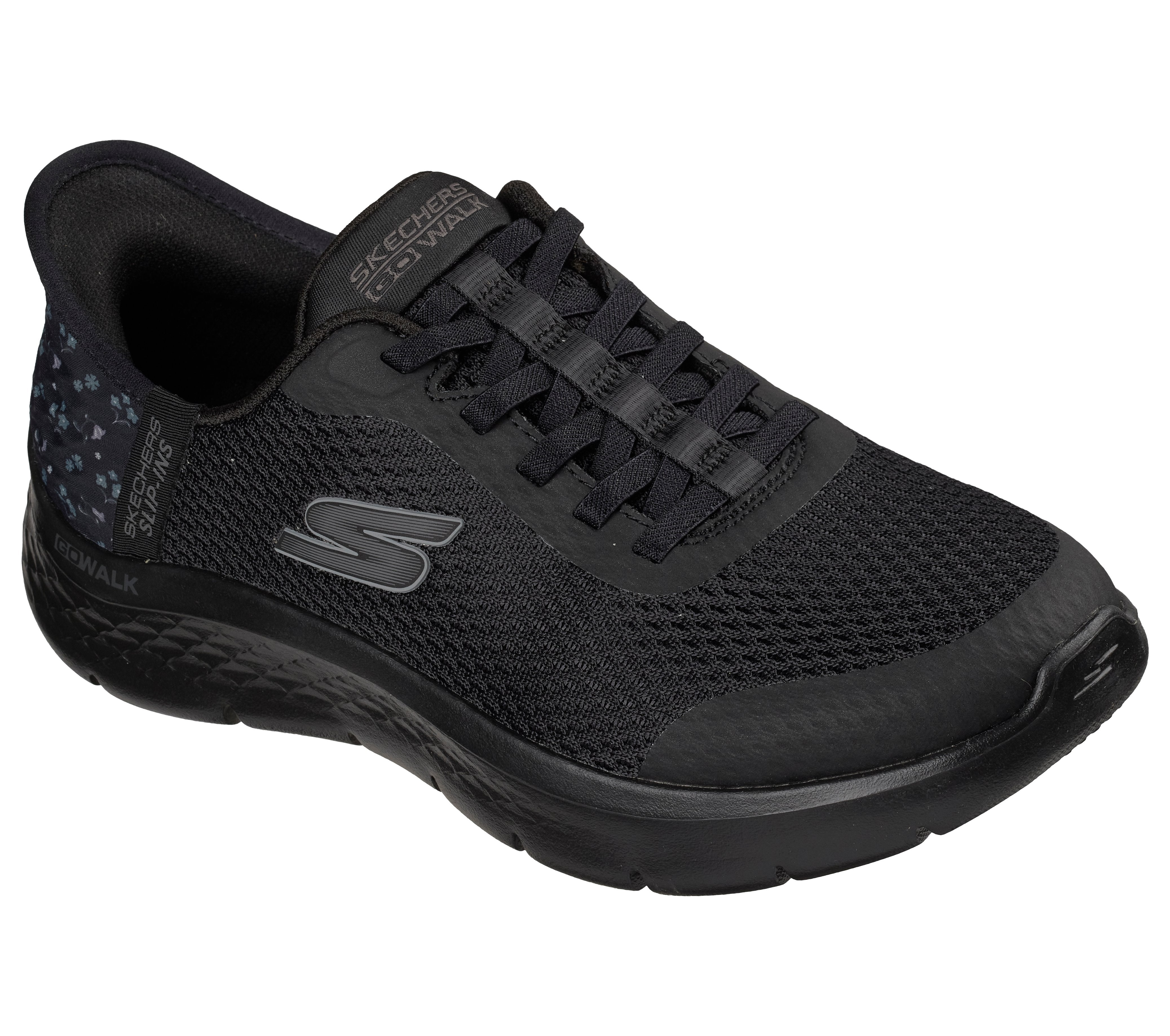 Chaussures Skechers GO WALK Flex Fleurs pour femmes avec enfilage facile et amorti confortable