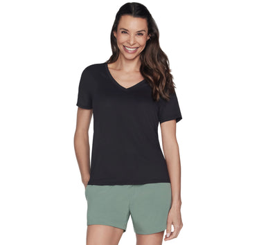 GODRI SERENE TEE - T-Shirt col en V femmes - Skechers