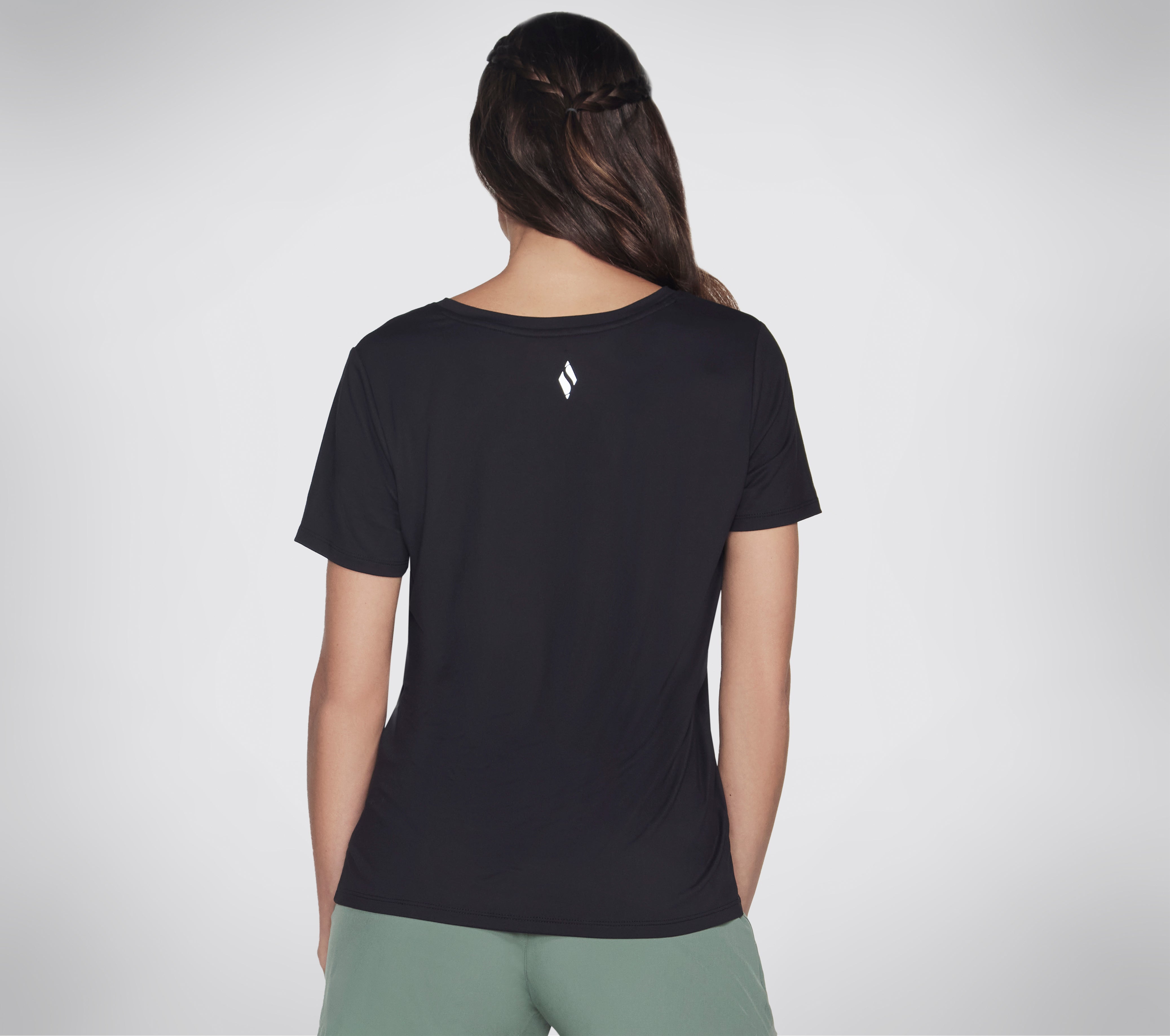 GODRI SERENE TEE - T-Shirt col en V femmes - Skechers