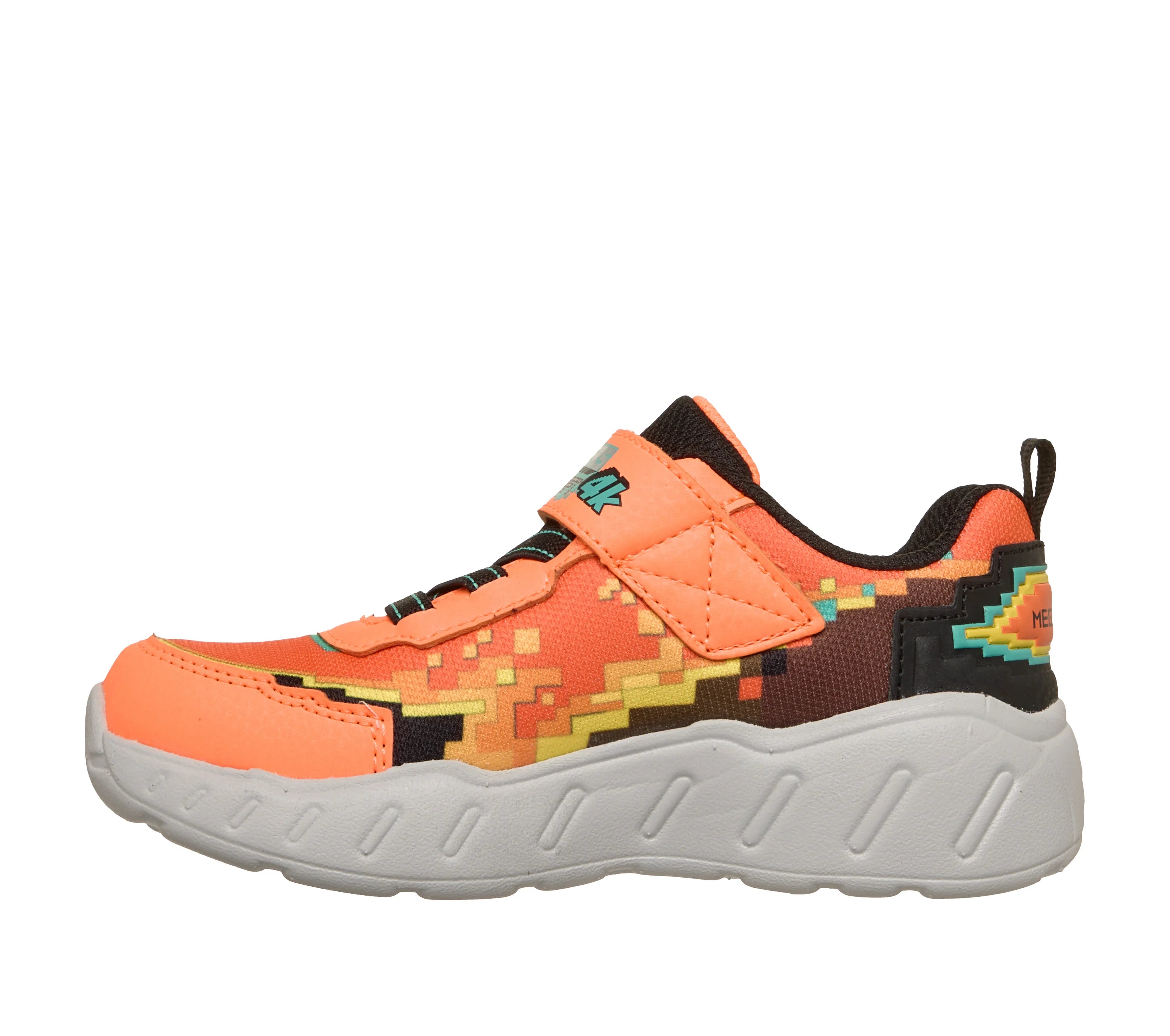 Souliers Skechers Mega-Craft 4K pour garçons avec fermeture velcro et semelle adhérente