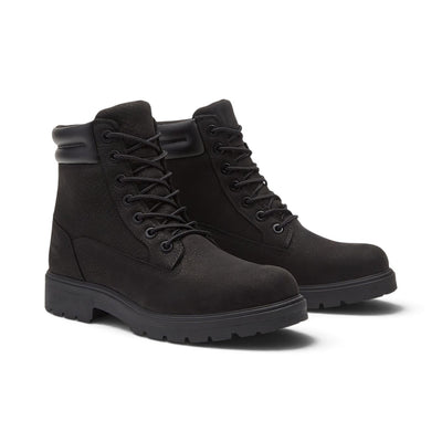 Paire de bottes Timberland Auburn Falls noires pour hommes, vue de trois quarts