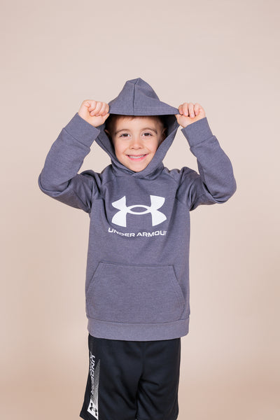 Coton ouaté pour garçon (Junior) Under Armour - UA RIVAL GROS LOGO