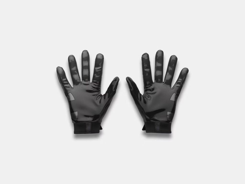 Gants de football Under Armour Blur pour hommes avec paume adhérente GlueGrip