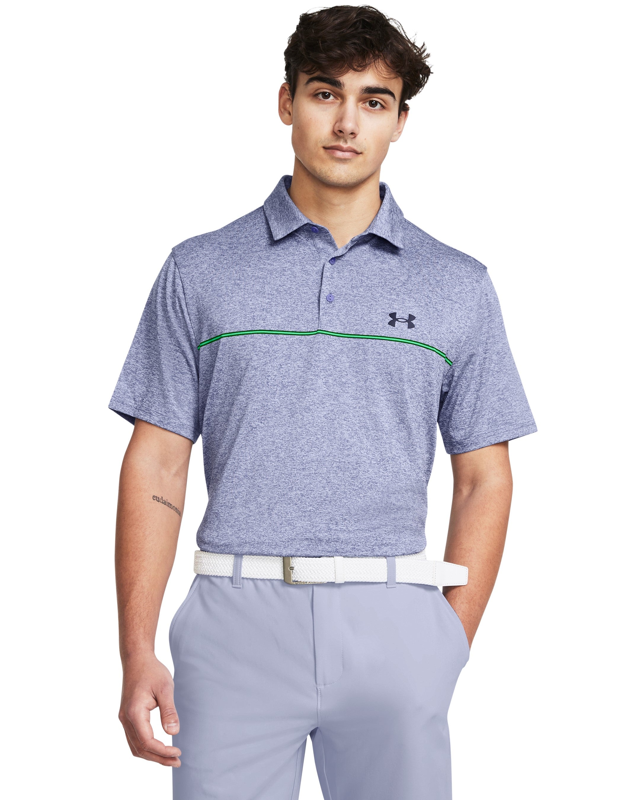 Under Armour Men's Golf Polo - PLAYOFF 3.0 STRIPE
