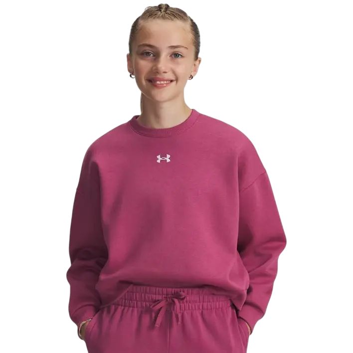 Junior Girls Under Armour Crewneck Sweater - RIVAL FLEECE OS CREW
