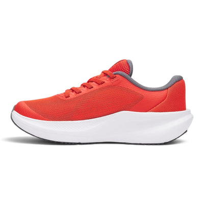 Souliers Under Armour UA Chase rouges pour enfants, vue du côté opposé