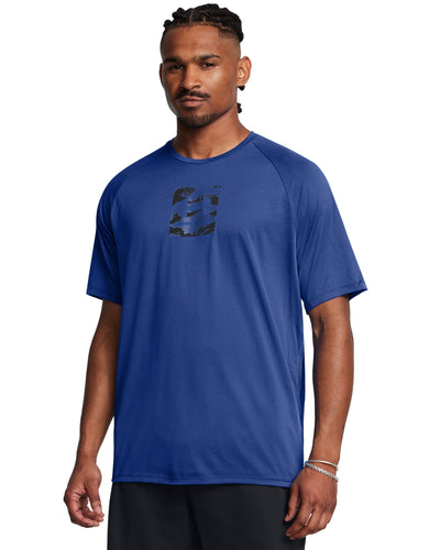 UA TECH PRINT FILL SS - Men's T-Shirt - Under Armor