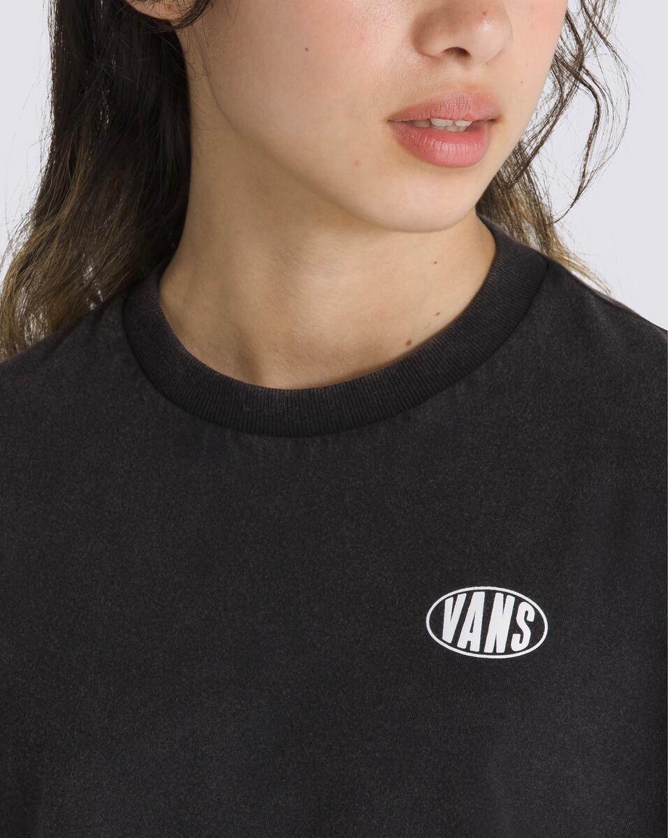 G OVAL WASH SS CROP - T-Shirt Crop top pour filles (Junior) - VANS