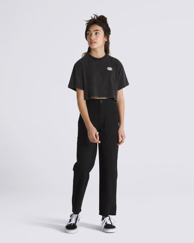 G OVAL WASH SS CROP - T-Shirt Crop top pour filles (Junior) - VANS