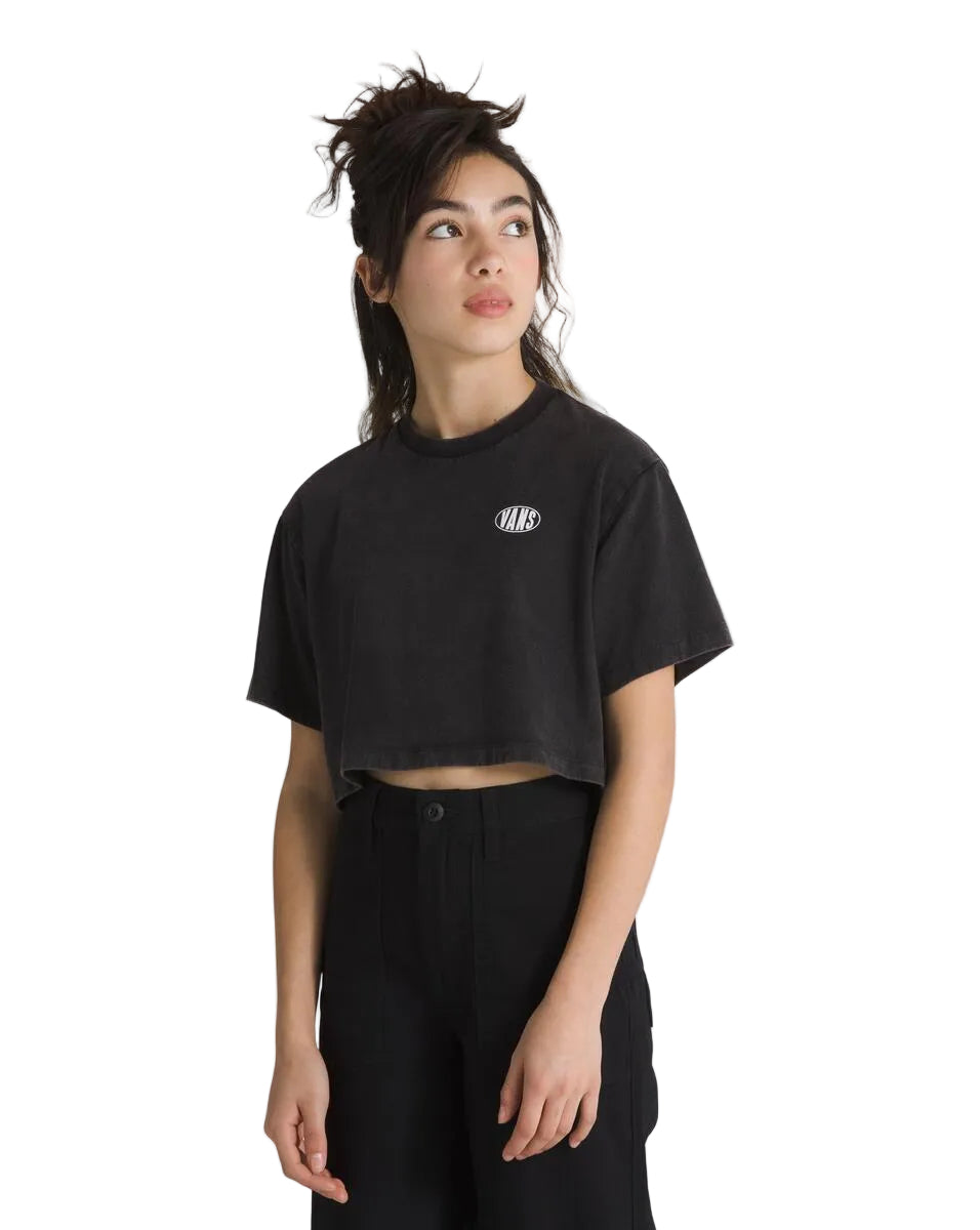 G OVAL WASH SS CROP - T-Shirt Crop top pour filles (Junior) - VANS