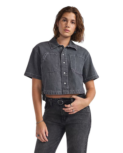 Chemise VANS Femmes - NATALIE DENIM BOXY BUTTON