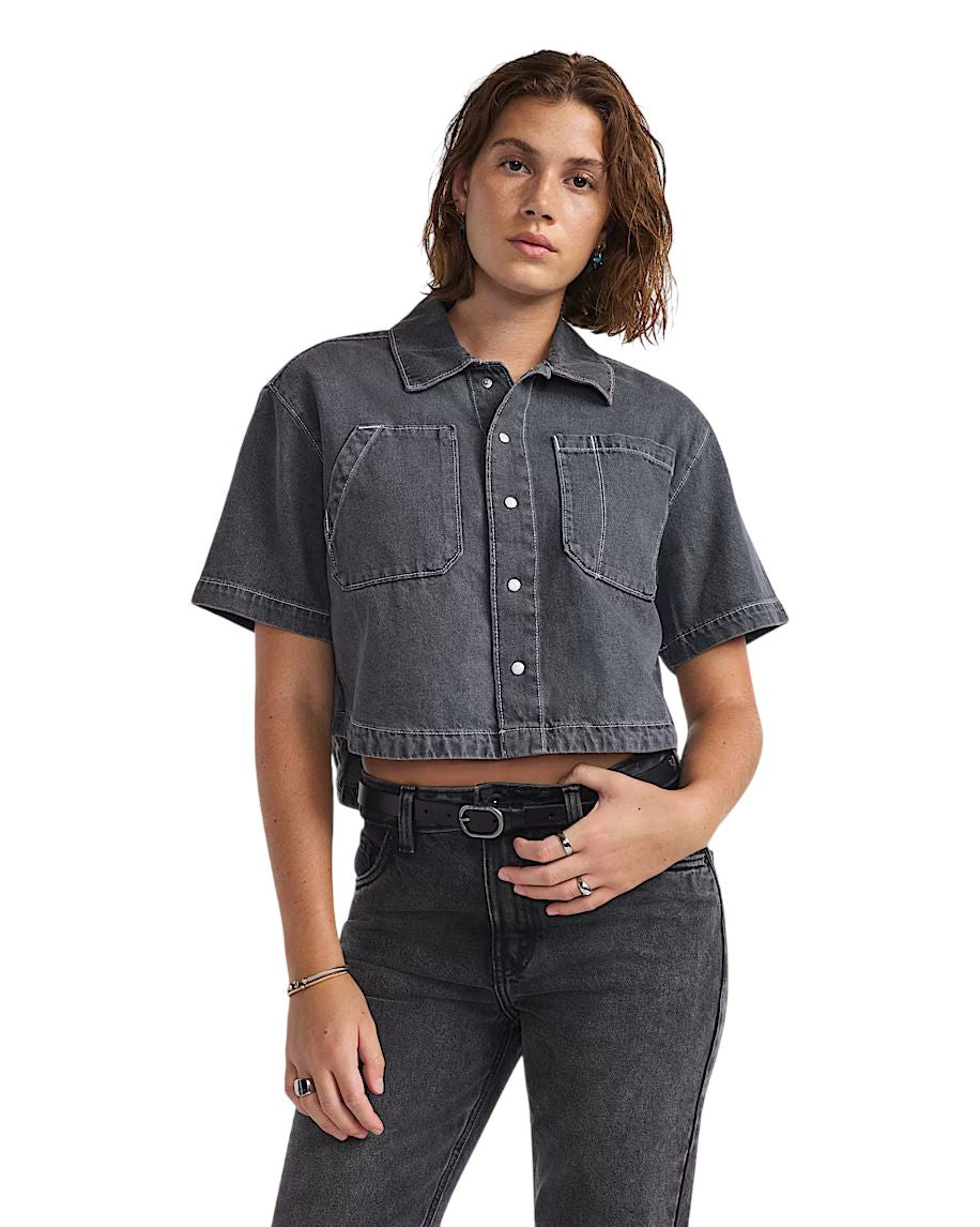 Chemise VANS Femmes - NATALIE DENIM BOXY BUTTON