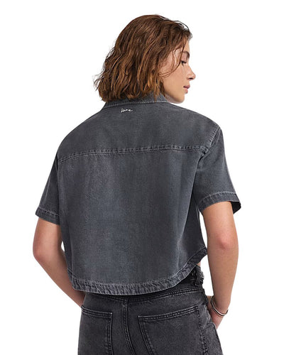 Chemise VANS Femmes - NATALIE DENIM BOXY BUTTON