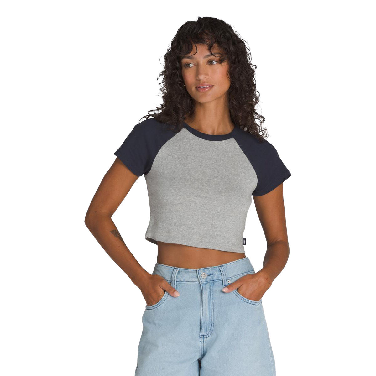 Crop top pour femmes VANS - CLARE RAGLAN TEE