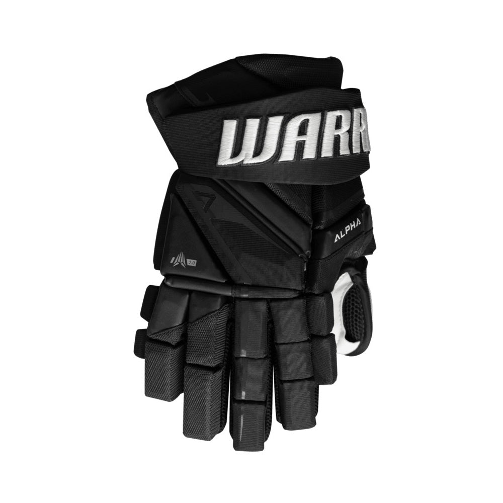 Gant de hockey Warrior LX3 pour adultes, vue de dos de la main avec le logo Warrior sur la manchette