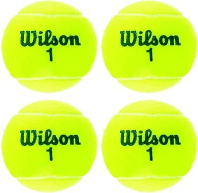 Boîte de 4 balles de tennis Wilson Championship Extra Duty jaunes pour surfaces dures